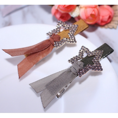 Ingenious hair jewelry accessories imported czech stone star hairpin